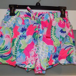 LILLY PULITZER RAISE THE BAR KATIA SHORTS SIZE XXS WOMEN'S NEW